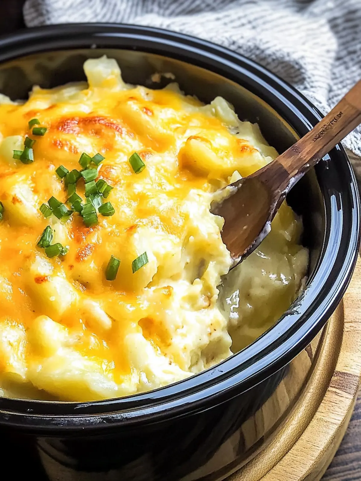 Crockpot Creamy and Cheesy Potatoes