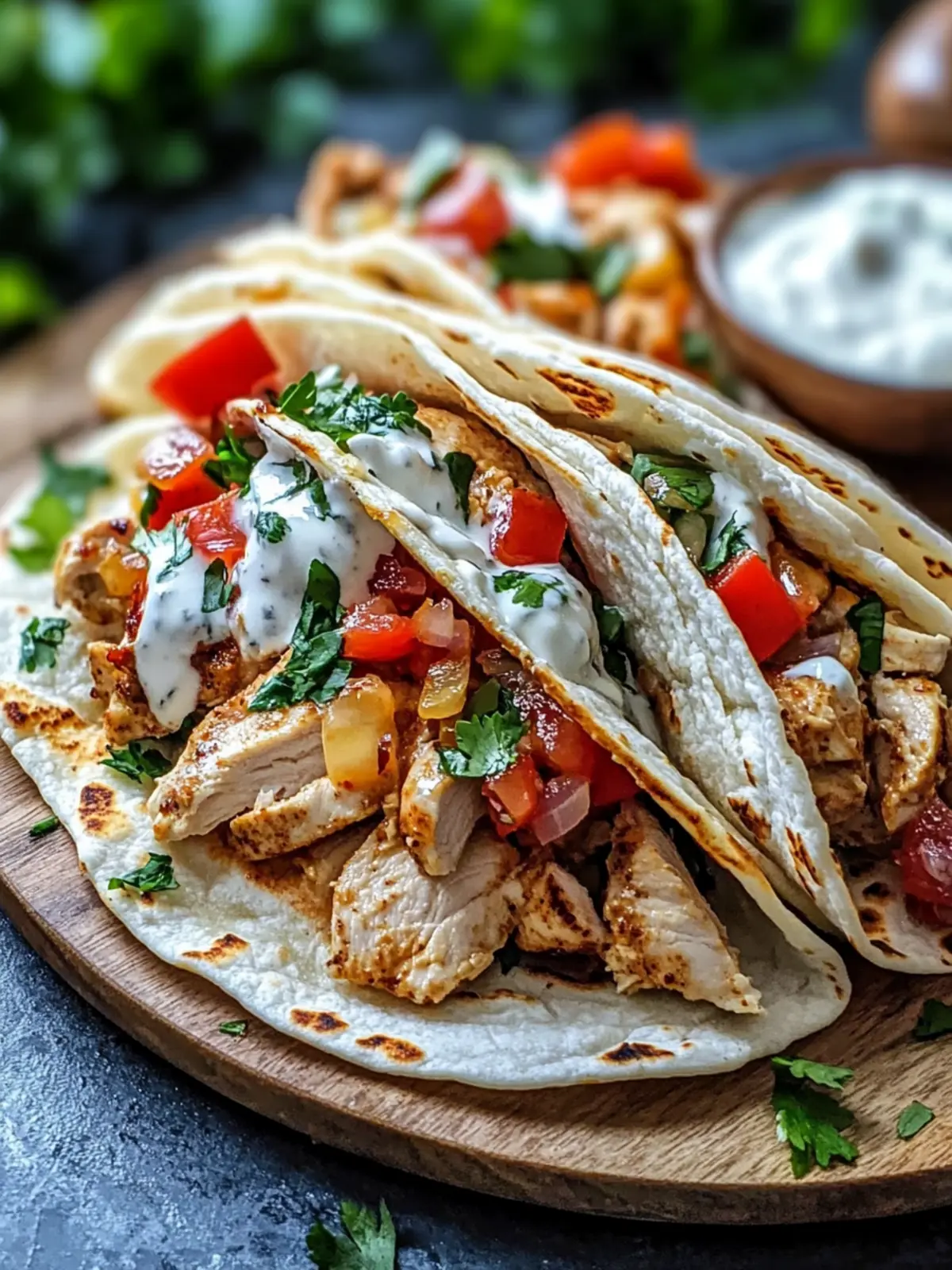 Chicken Shawarma with Creamy Garlic Sauce