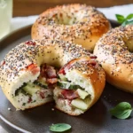 Father's Day Pickle Bacon Chopped Bagels
