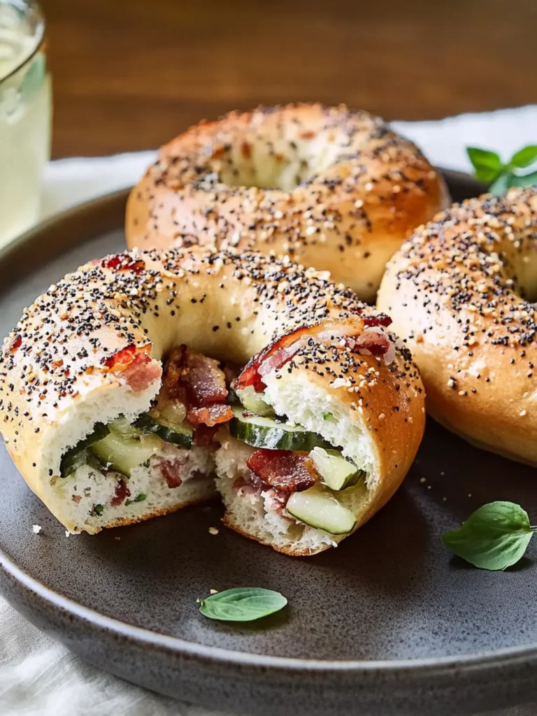 Father's Day Pickle Bacon Chopped Bagels