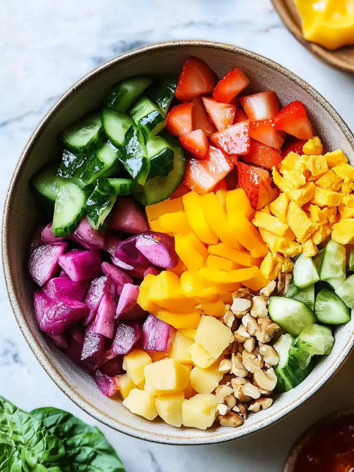 Pride Month Vibrant Rainbow Bowl