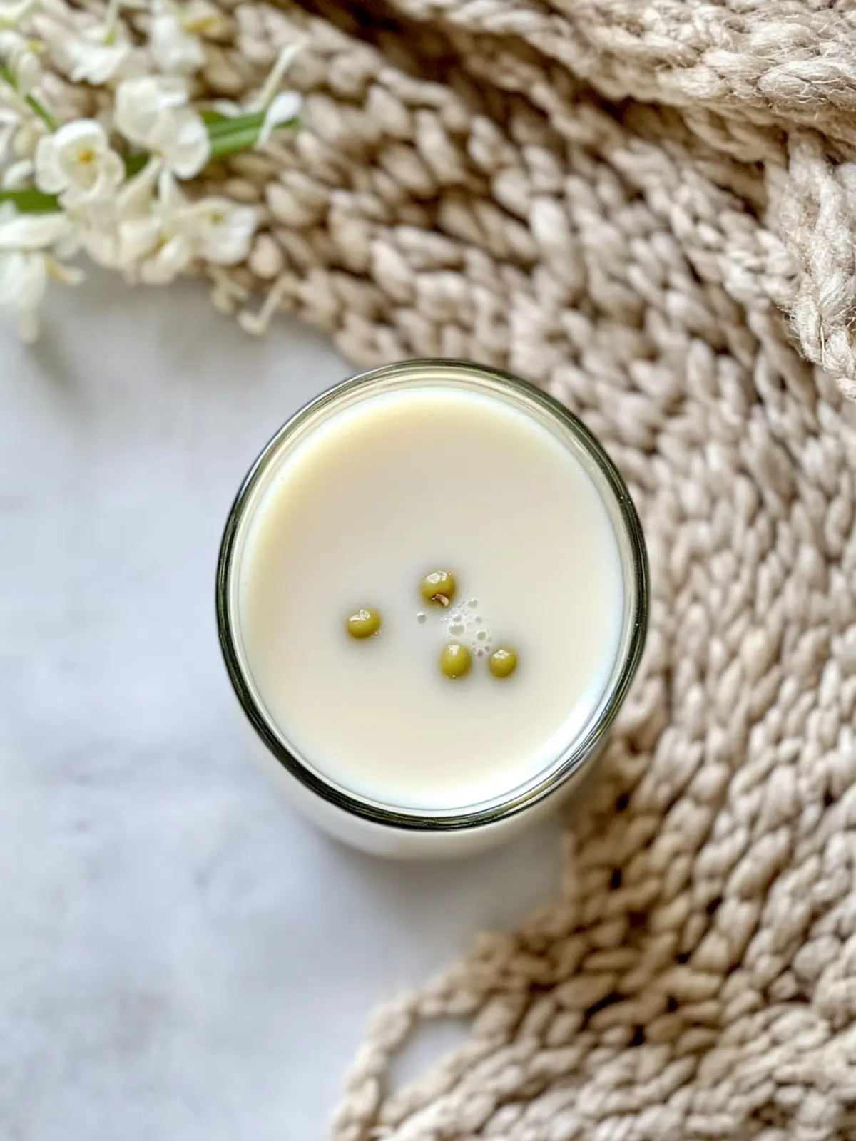 Mung Bean Milk from Peeled Mung Bean