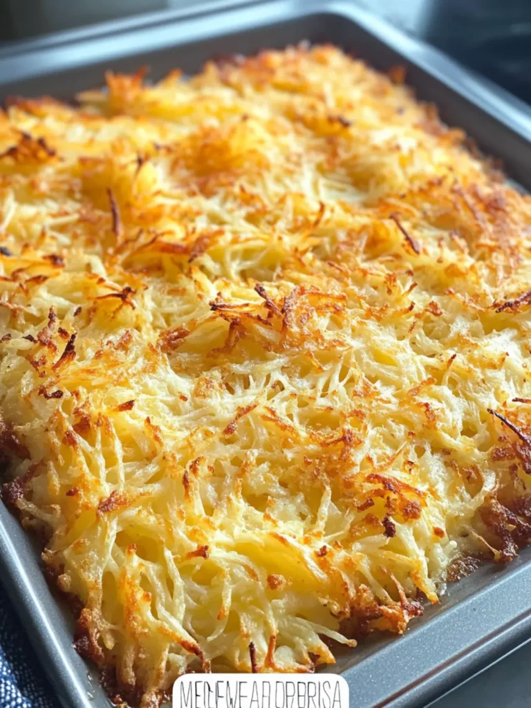 Hash Browns in Oven
