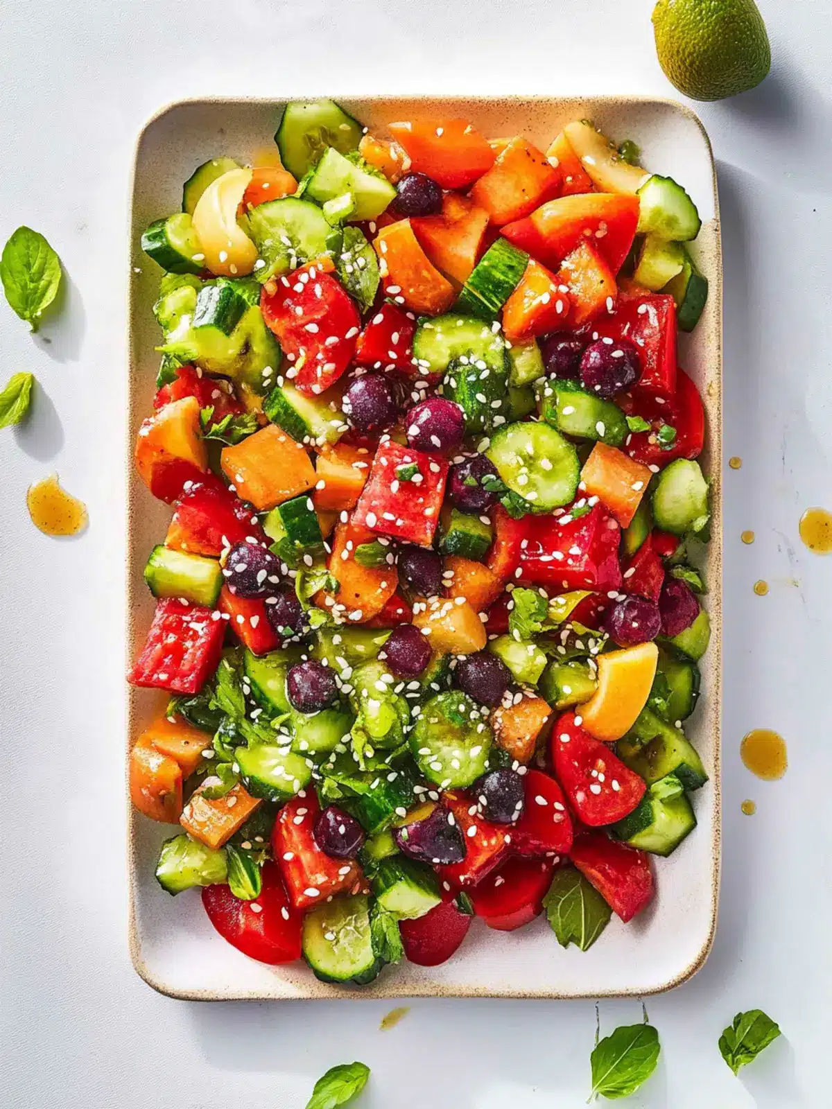 Pride Month Rainbow Salad with Zesty Chinese Dressing Delight 2 Pride Month Rainbow salad with Chinese-inspired dressing