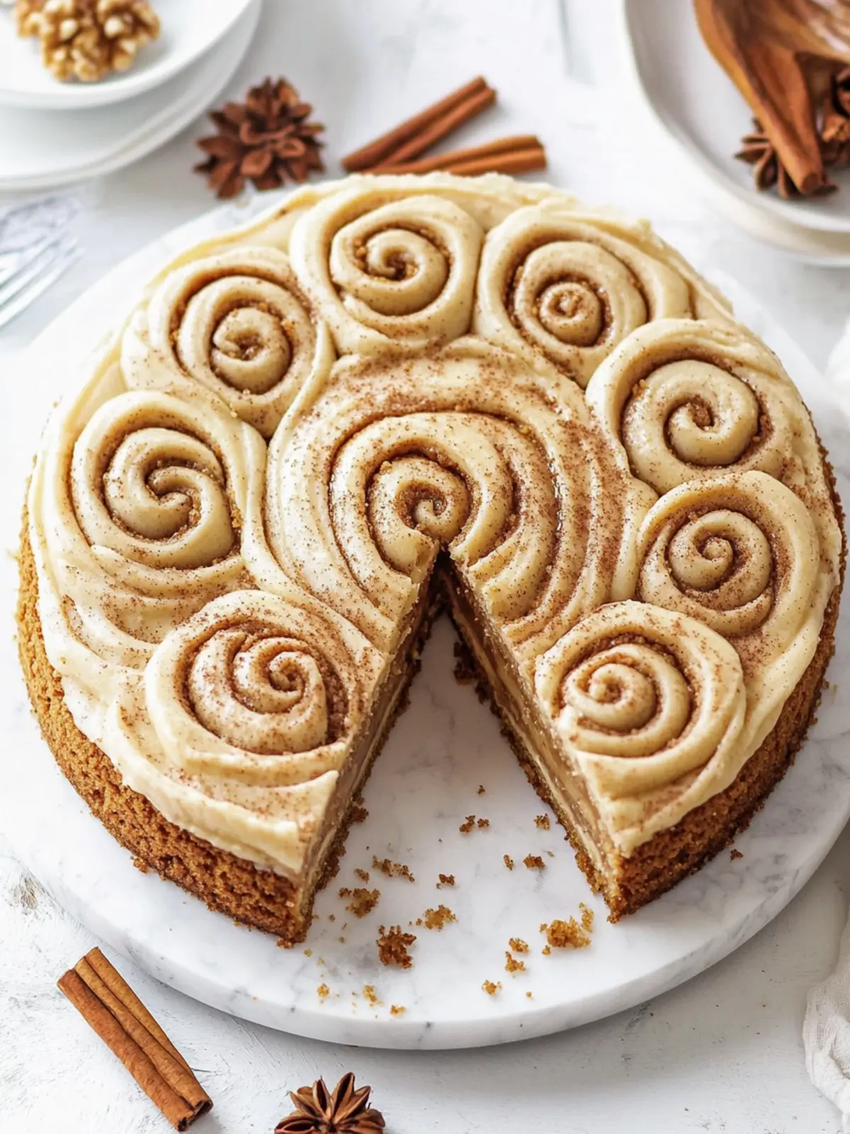 Giant Cinnamon Roll Cookie Cake That Will Wow Your Taste Buds 4 Giant Cinnamon Roll Cookie Cake