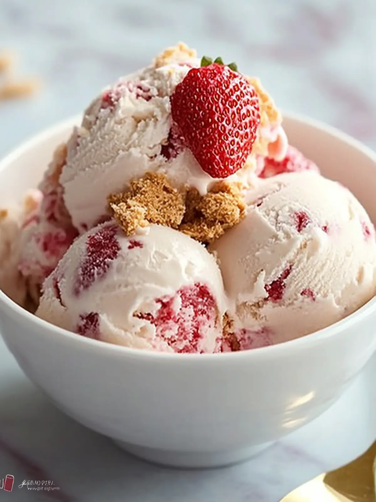 Ninja Creami Strawberry Cheesecake Protein Ice Cream