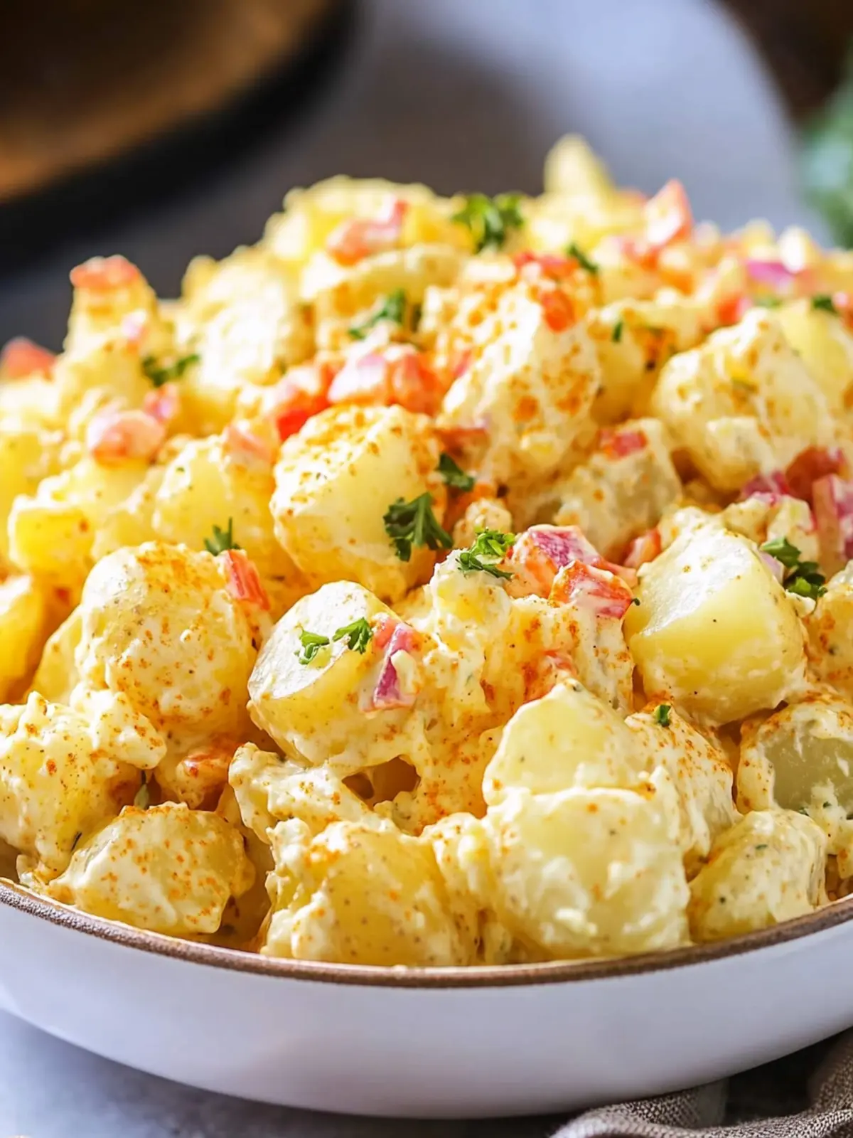 Amish Potato Salad with a Sweet Mustard Dressing