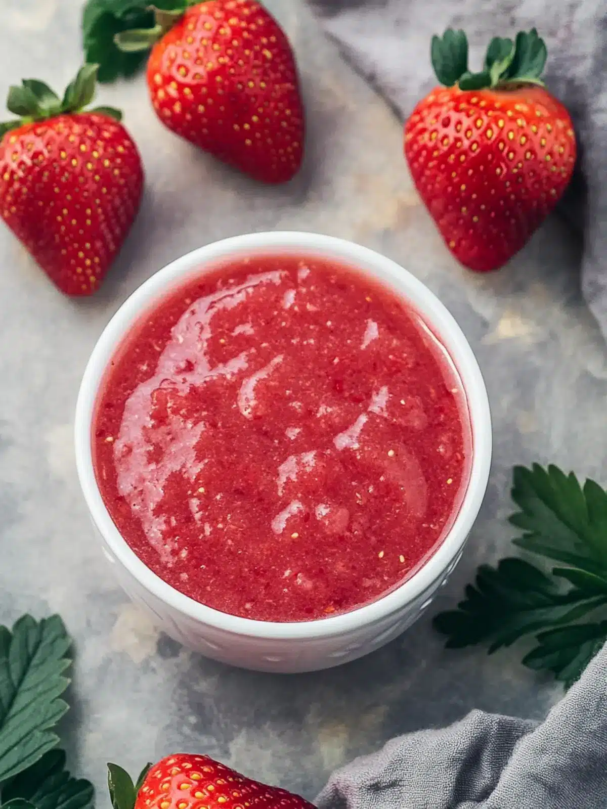Easy No-Cook Strawberry Puree for Effortless Delights 2 Strawberry Puree (No-cook)