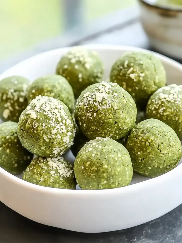 Matcha green tea energy bites