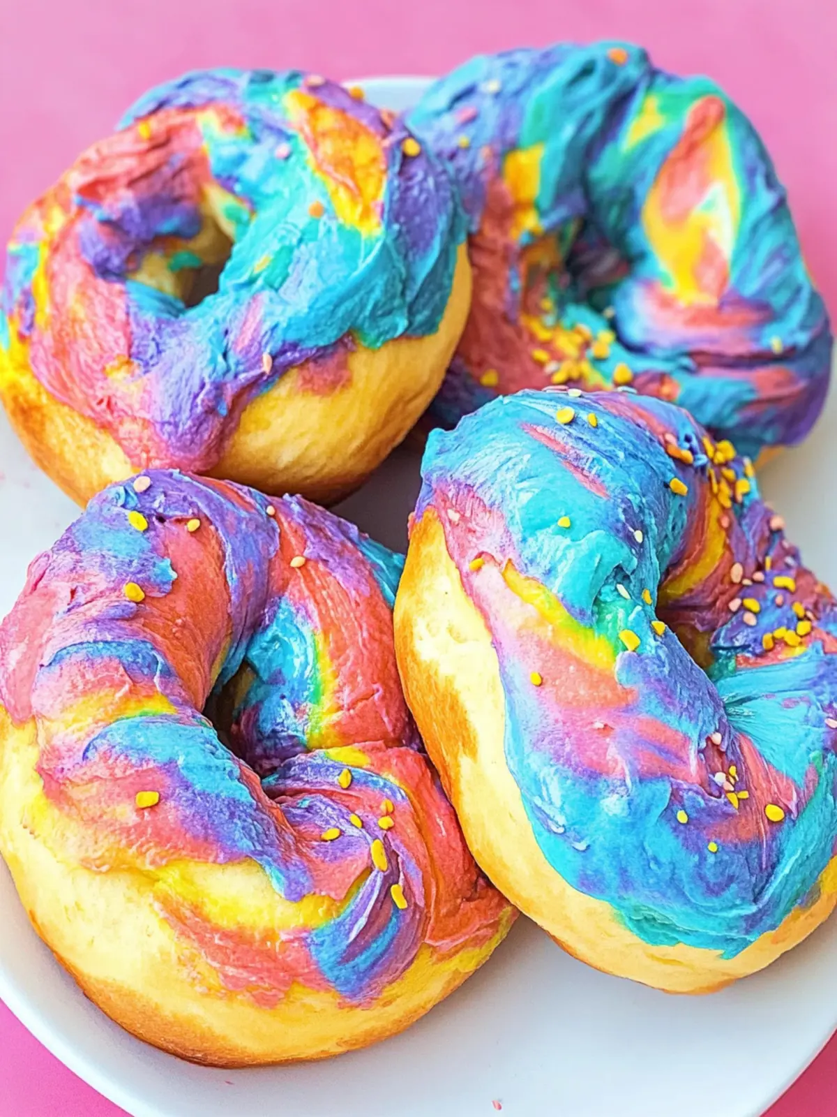Pride Month Tie-Dye Rainbow Bagels That Wow and Delight 3 Pride Month Tie-Dye Rainbow Bagels