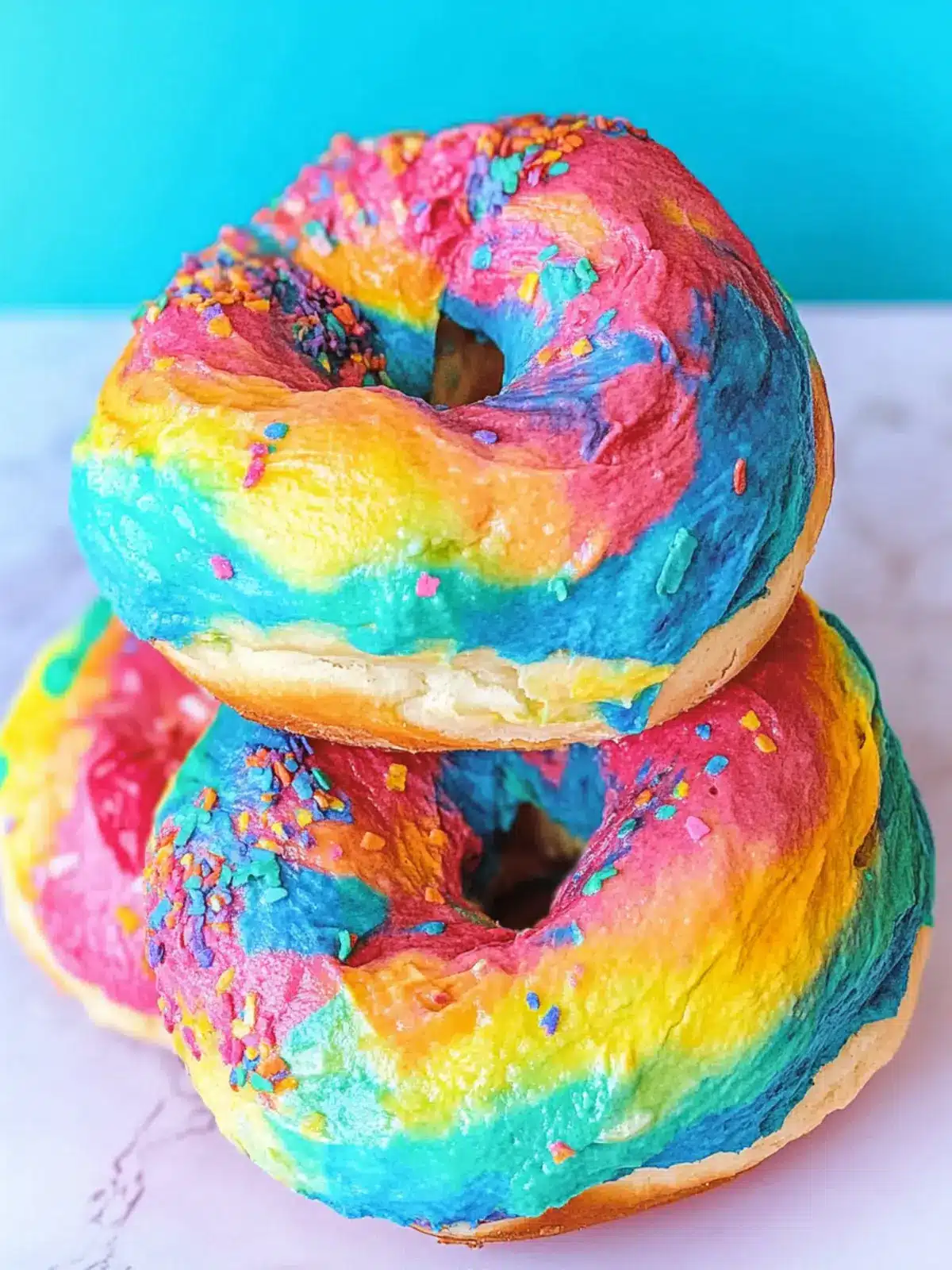 Pride Month Tie-Dye Rainbow Bagels That Wow and Delight 4 Pride Month Tie-Dye Rainbow Bagels