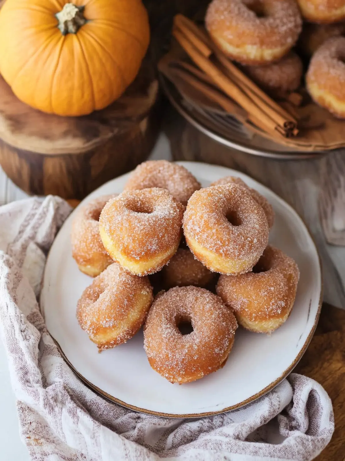 Easy Pumpkin Donut Holes