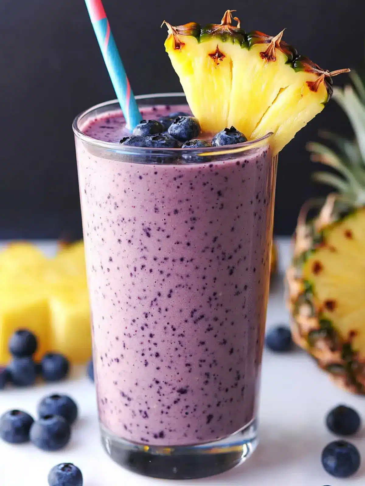 Best Blueberry Pineapple Smoothie