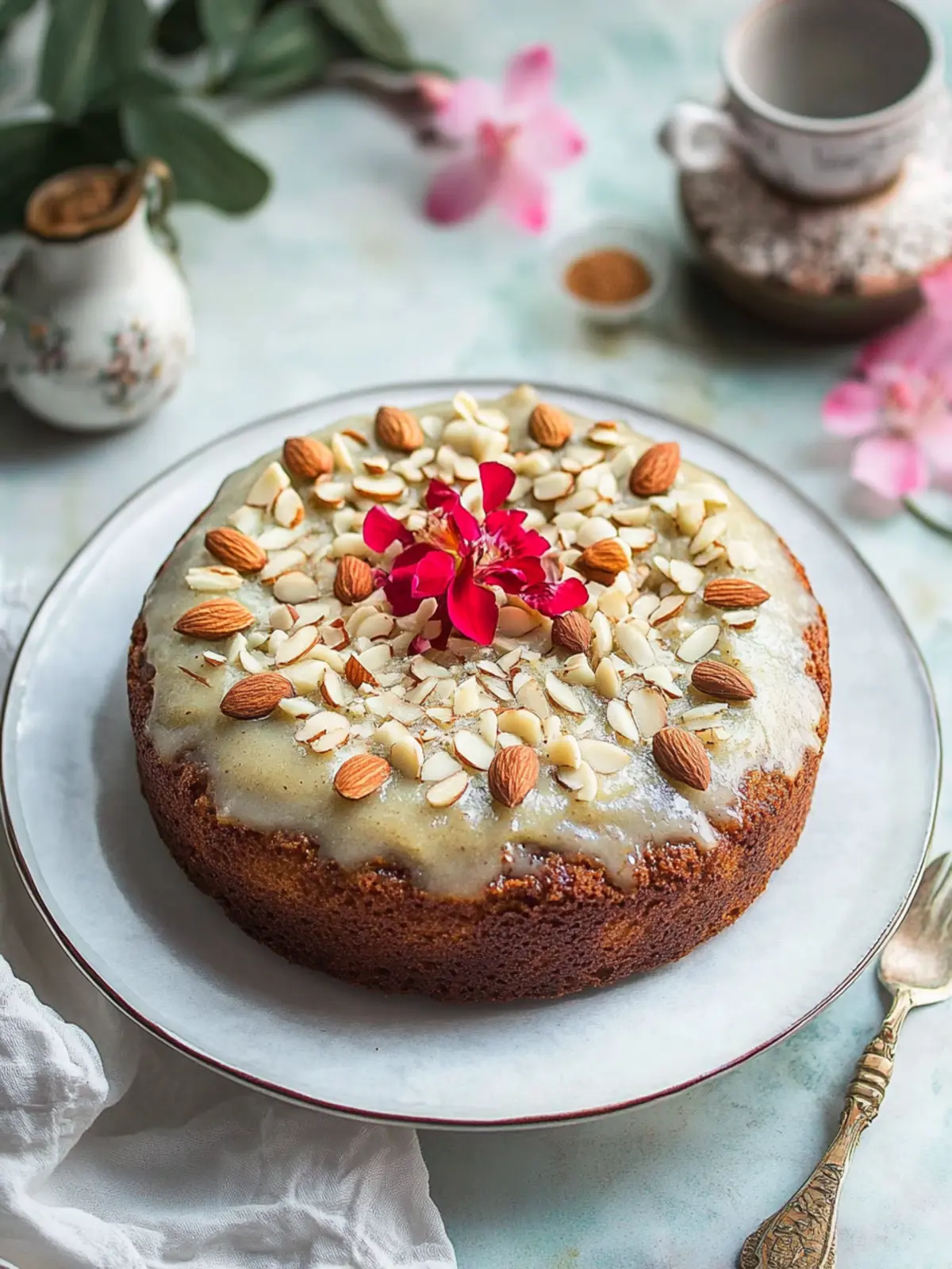Delightful Cardamom Almond Tea Cake for Cozy Evenings 2 Cardamom Almond Tea Cake