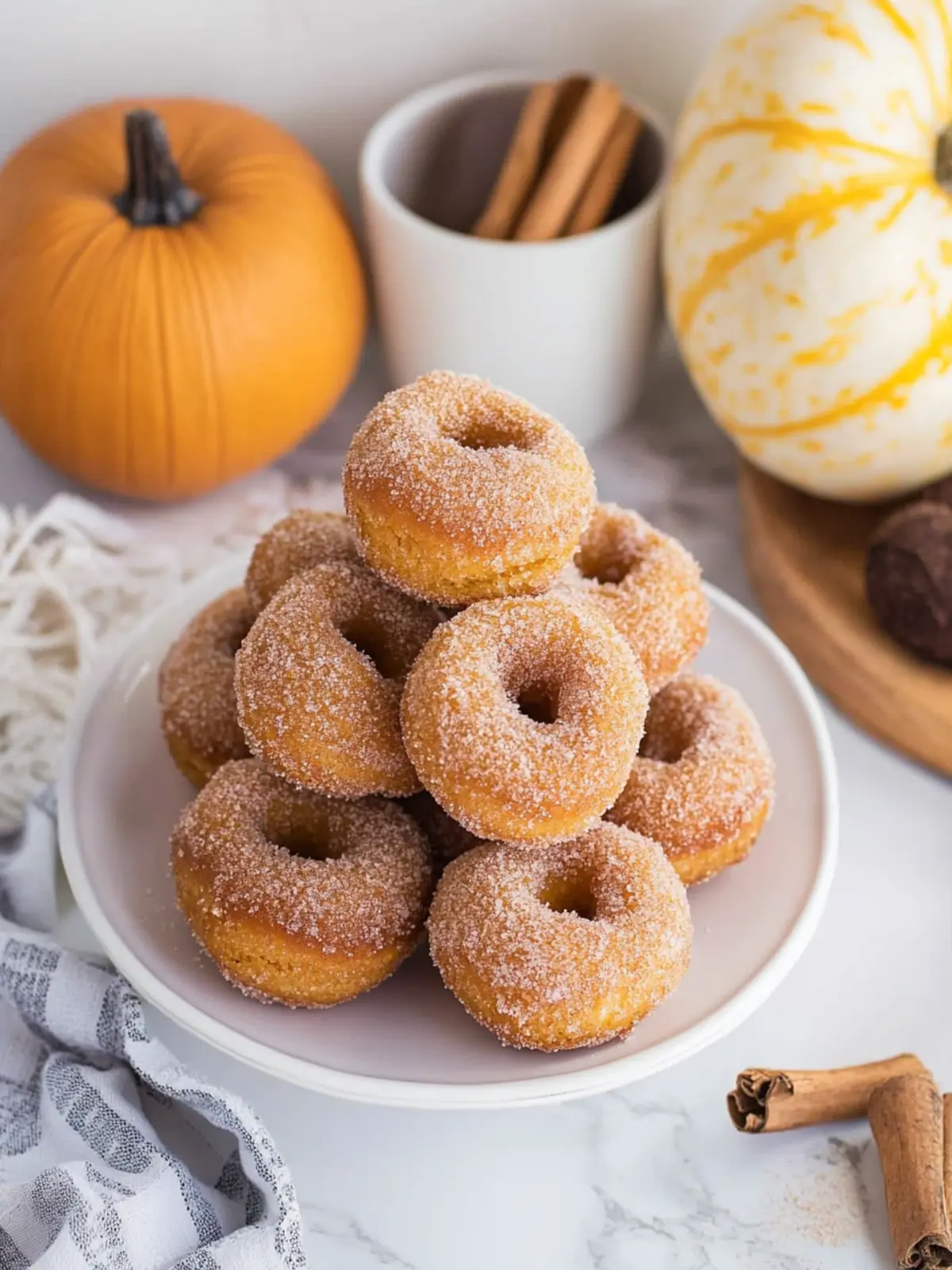 Easy Pumpkin Donut Holes