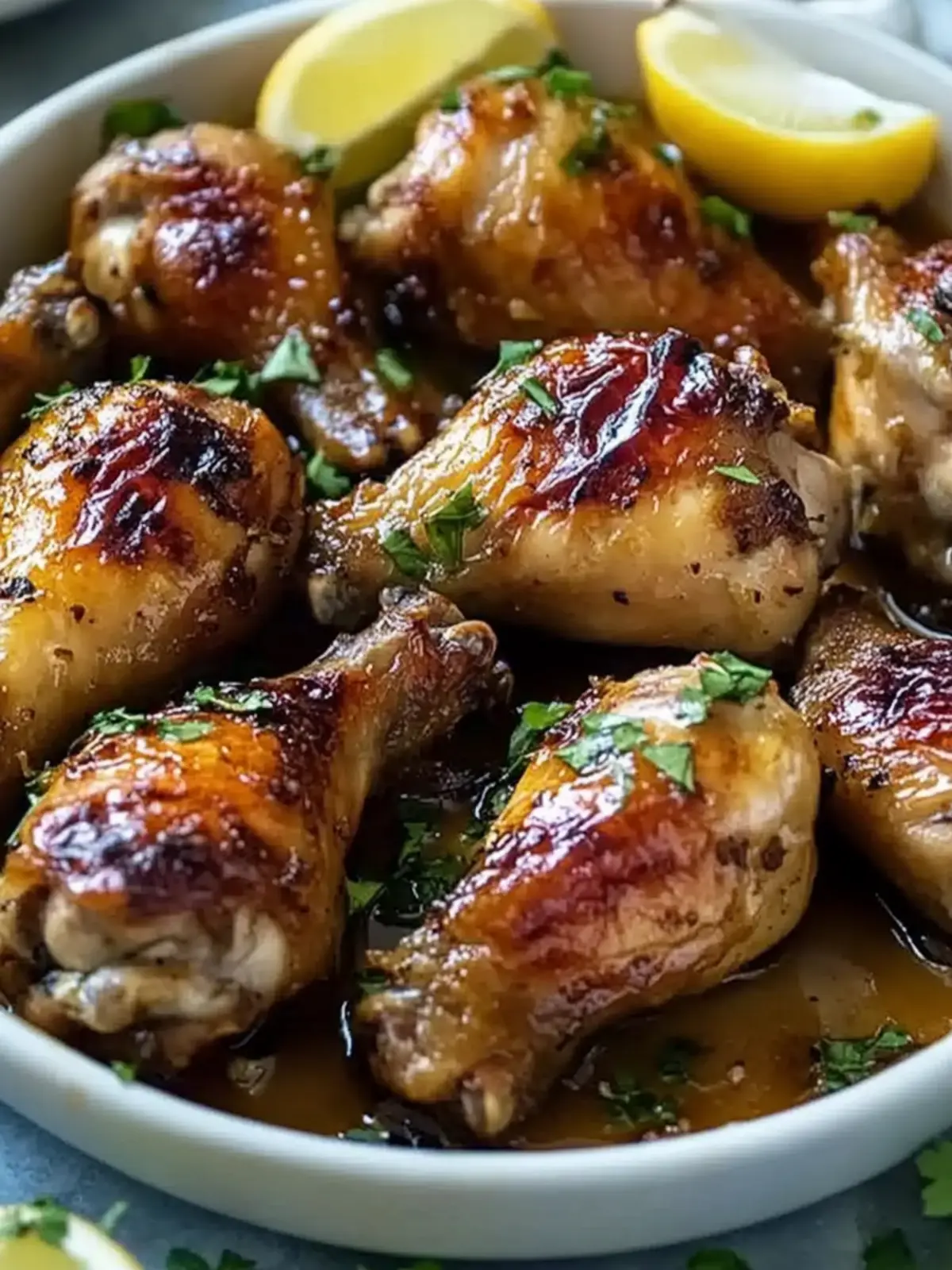Honey Garlic Baked Chicken Drumsticks