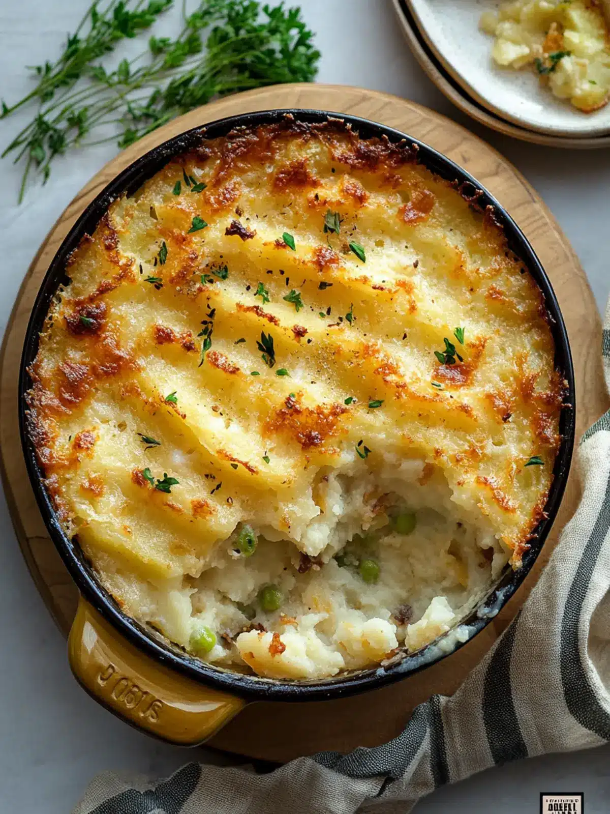 Cheesy Potato Topped Fish Pie