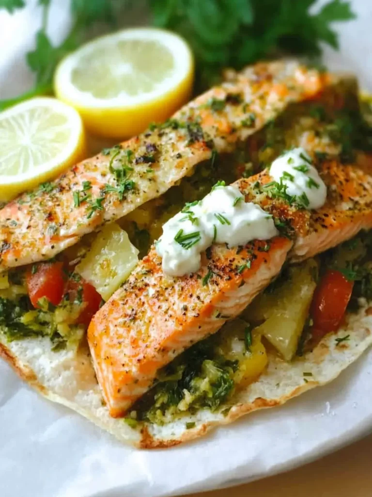 Disability Month Broiled Salmon with Lemon, Mustard, and Herbs