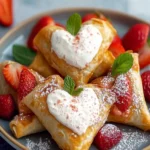 Air Fryer Strawberry Chimichanga Hearts
