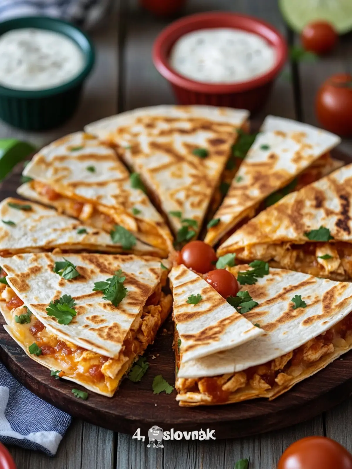 4th of July Mini BBQ Chicken Quesadilla Triangles to Wow Guests 5 4th of July Mini BBQ Chicken Quesadilla Triangles