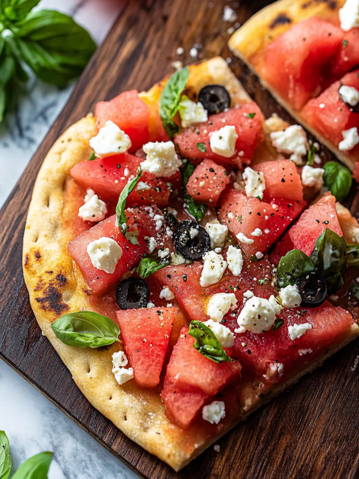 Watermelon and Feta Flatbread