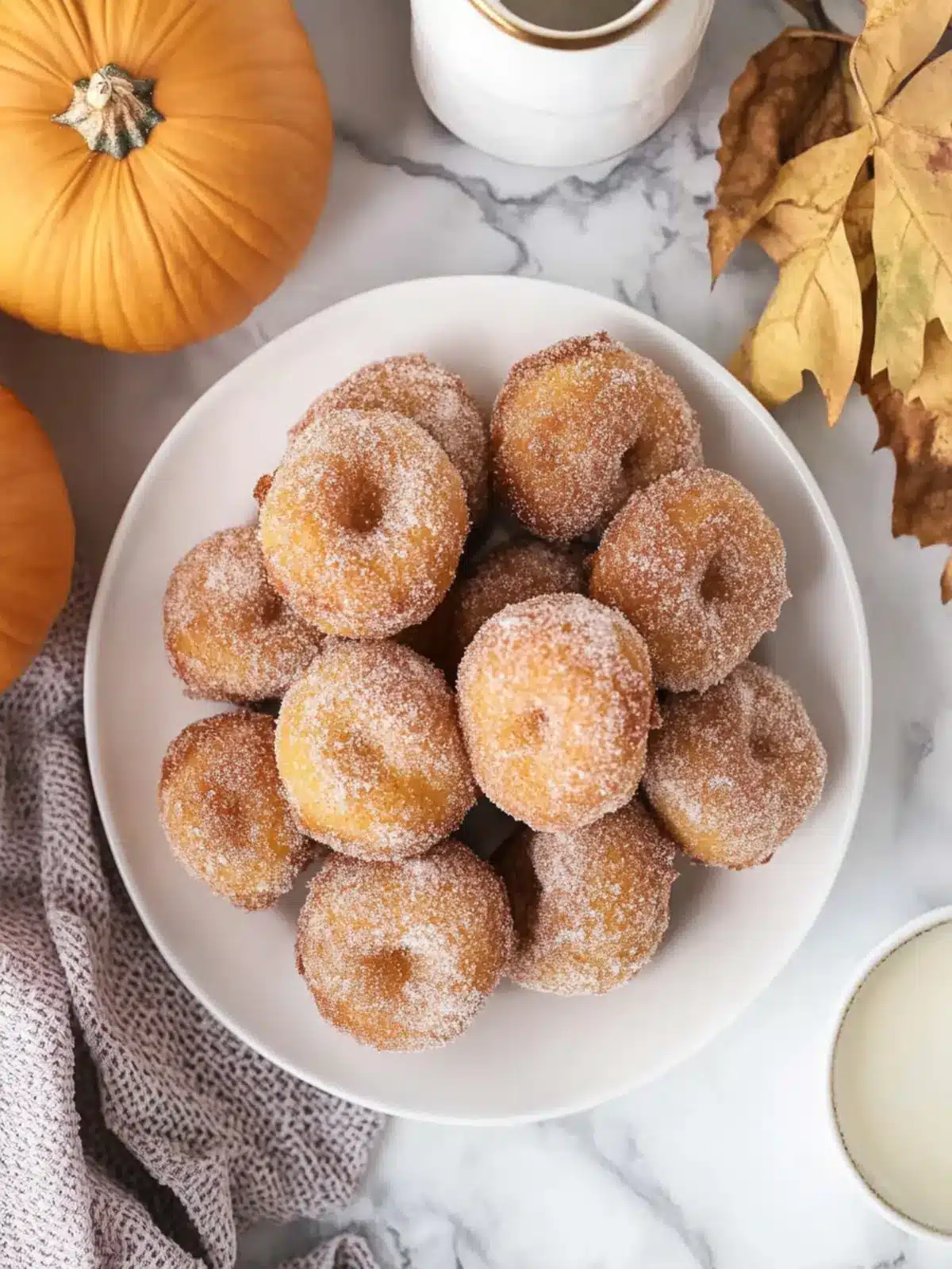 Easy Pumpkin Donut Holes