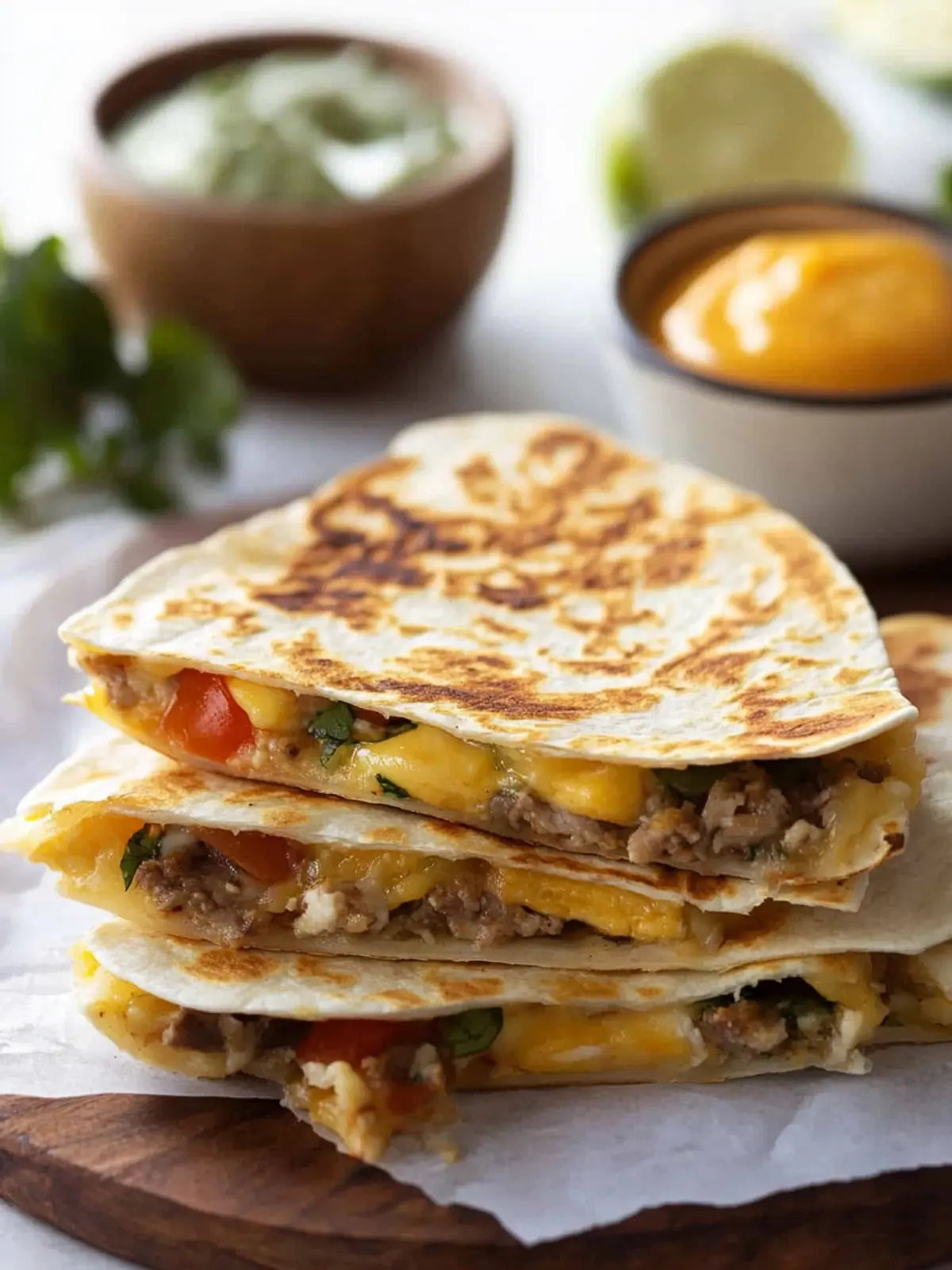 Ultimate Breakfast Quesadillas: Quick, Tasty, and Filling! 3 Breakfast Quesadillas