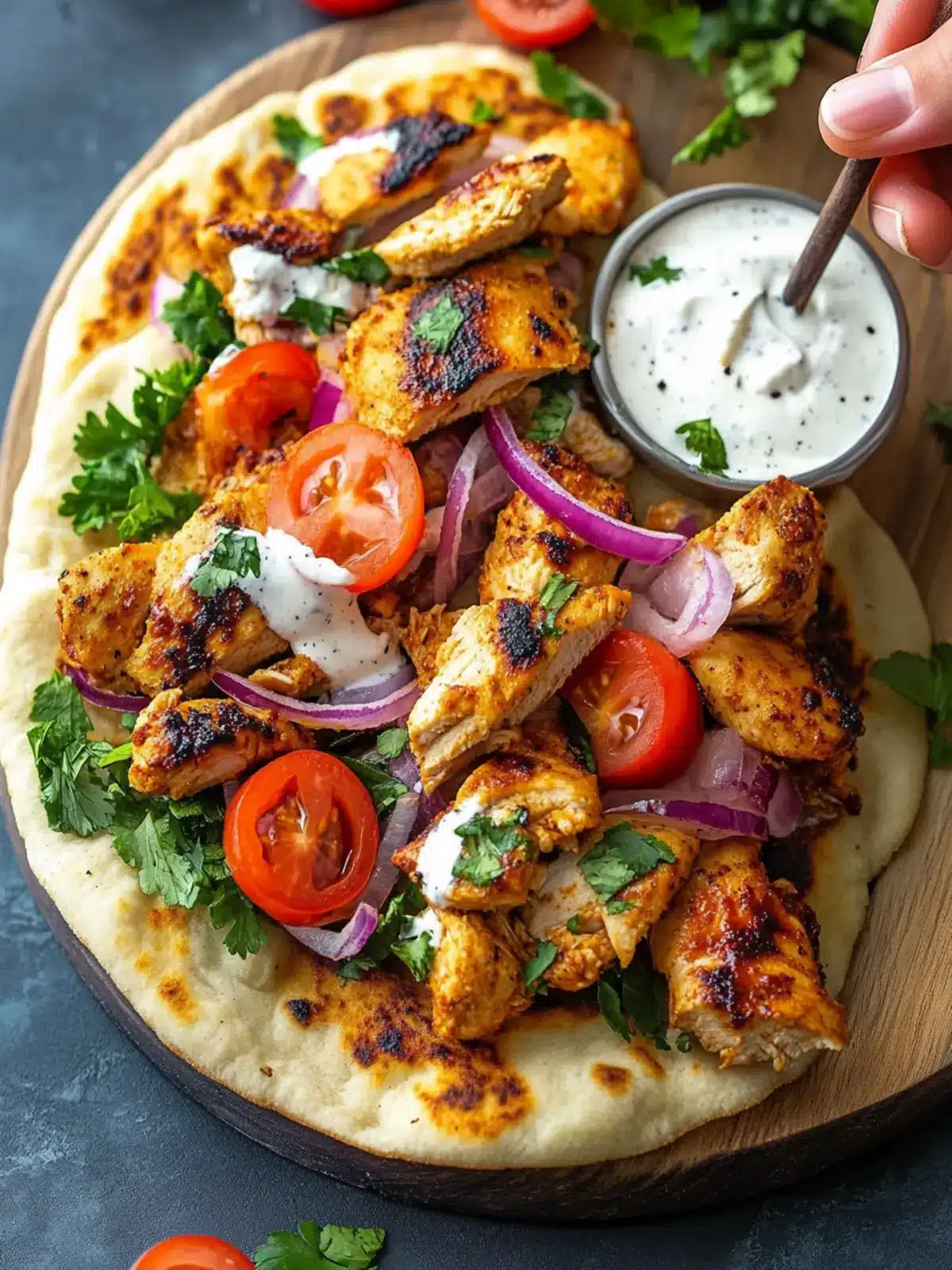 Chicken Shawarma Flatbread