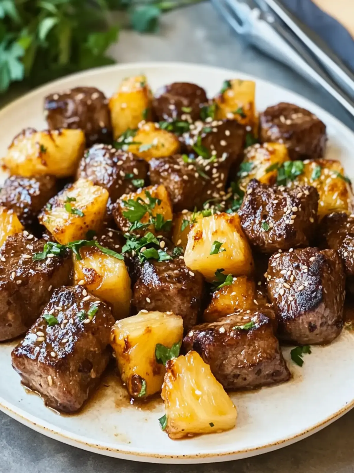 Father's Day Extra Tender Garlic Pineapple Steak Bites Delight 4 Father's Day Extra Tender Garlic Pineapple Steak Bites