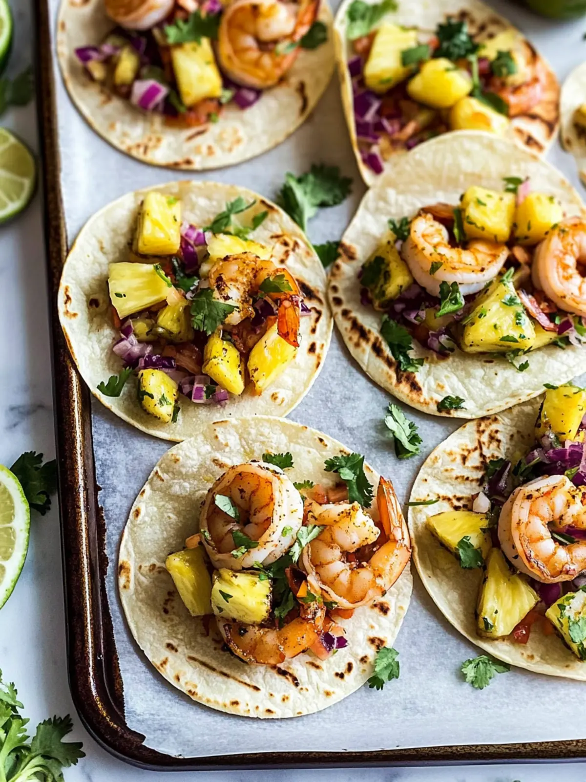 Easy Sheet Pan Shrimp Tacos with Roasted Pineapple Salsa Delight 3 Easy Sheet Pan Shrimp Tacos with Roasted Pineapple Salsa
