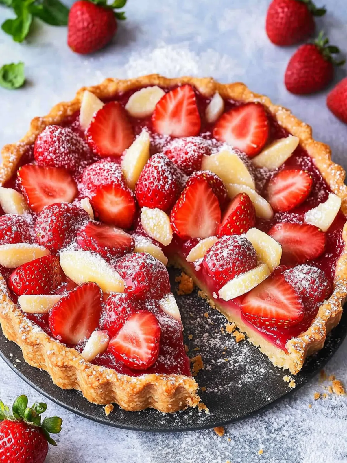 Delicious Strawberry Frangipane Tart to Brighten Your Day 5 Strawberry Frangipane Tart