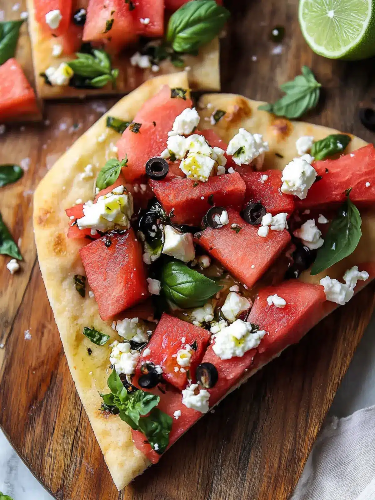 Watermelon and Feta Flatbread
