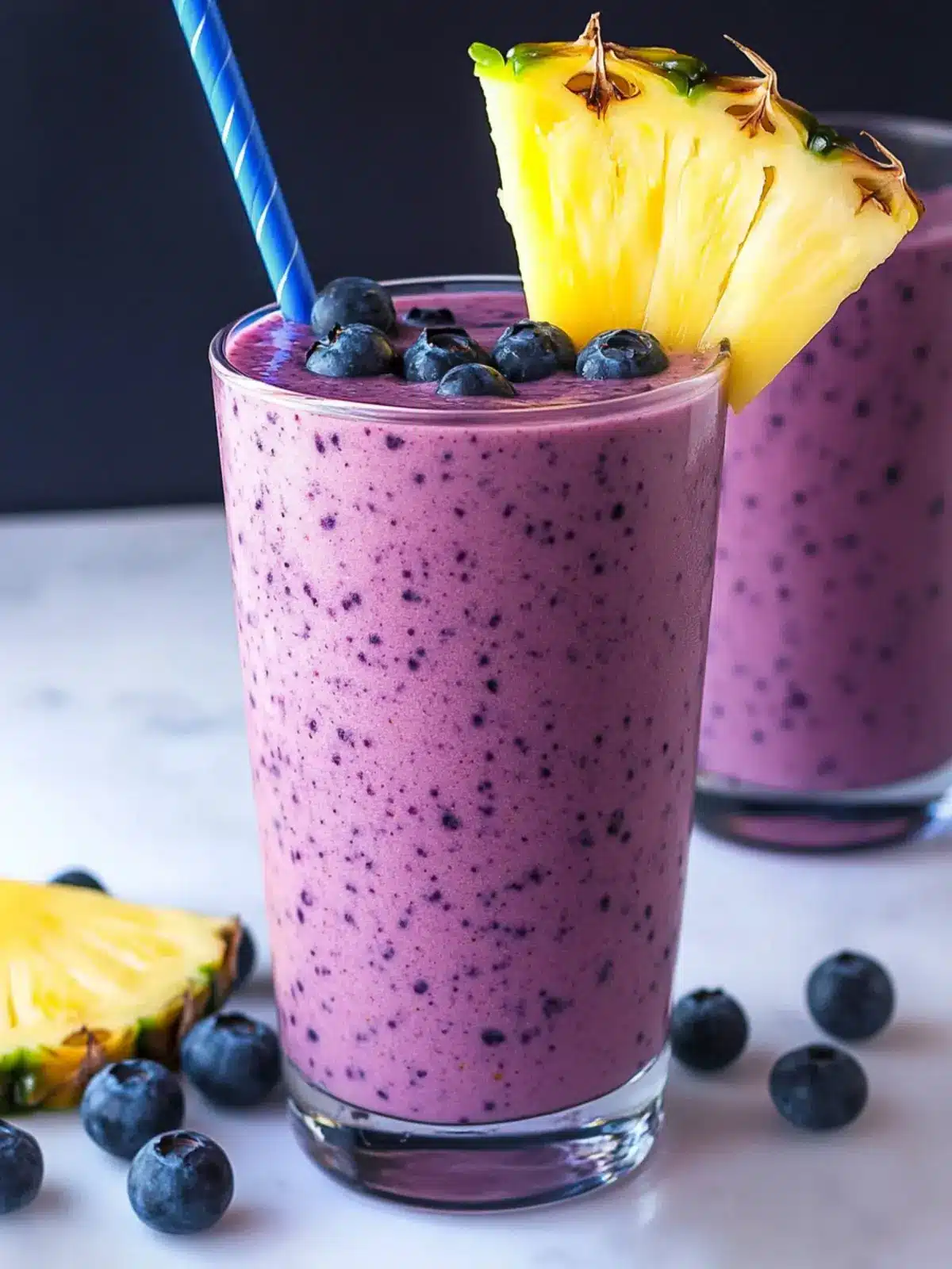 Best Blueberry Pineapple Smoothie