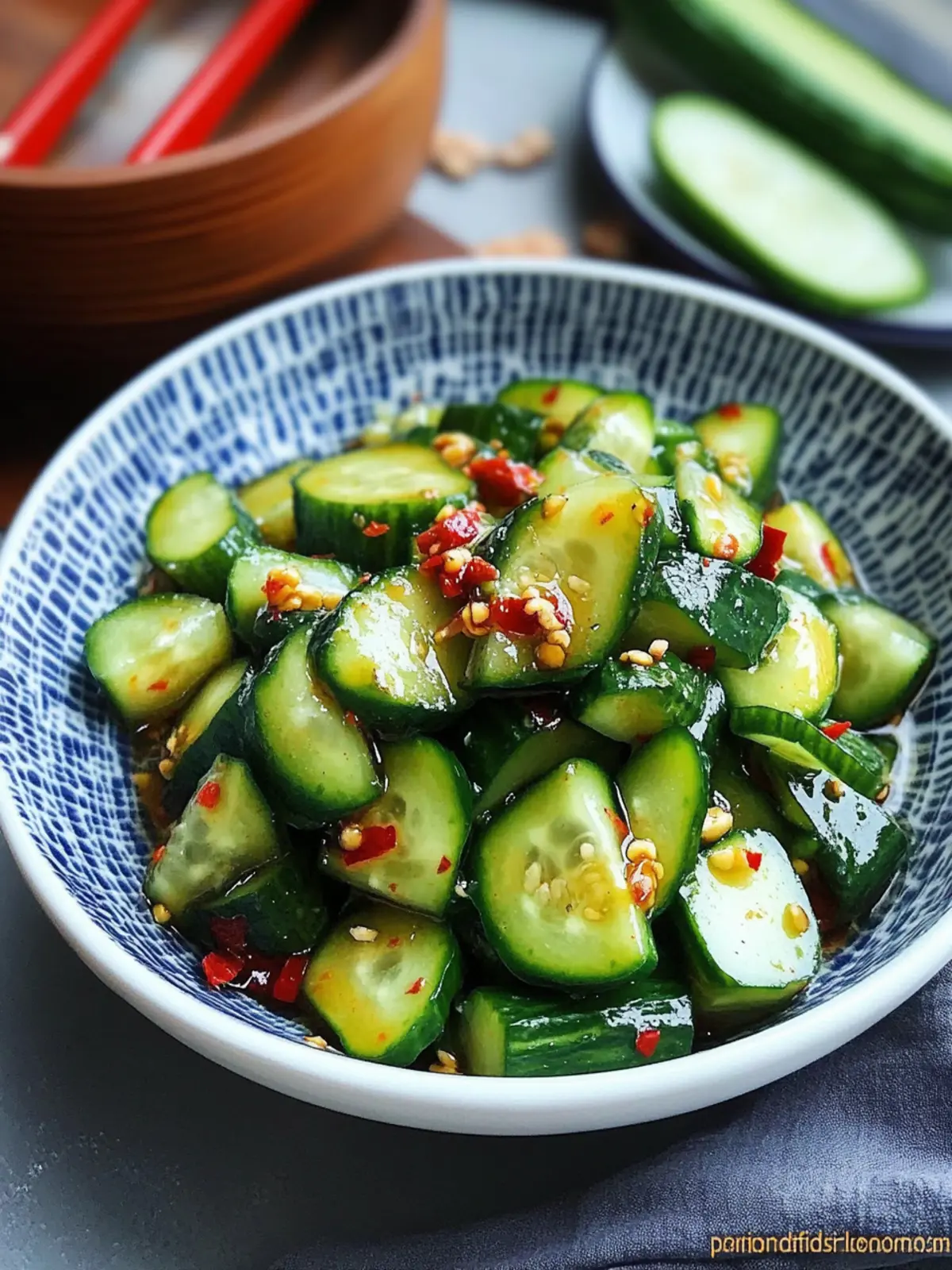 Chinese Spicy Cucumber Salad