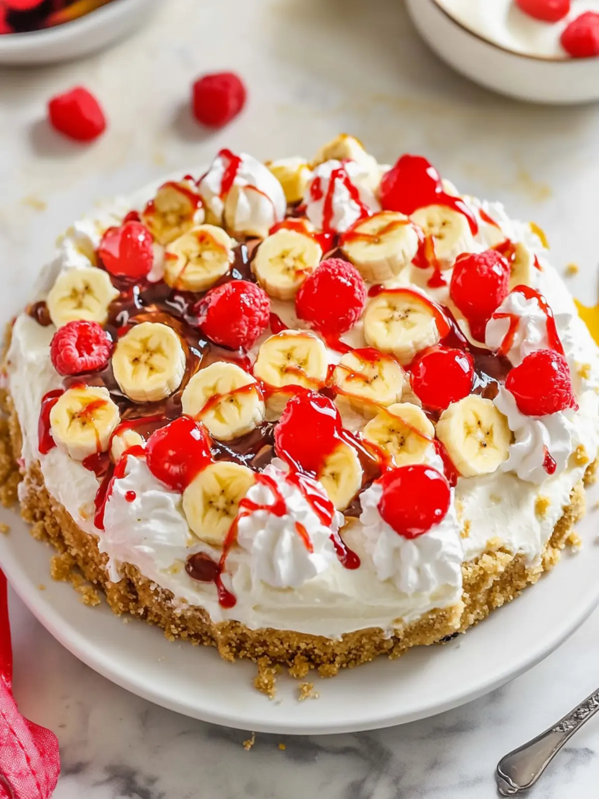 No-Bake Banana Split Pie: A Sweet Twist on Classic Comfort 3 No-Bake Banana Split Pie