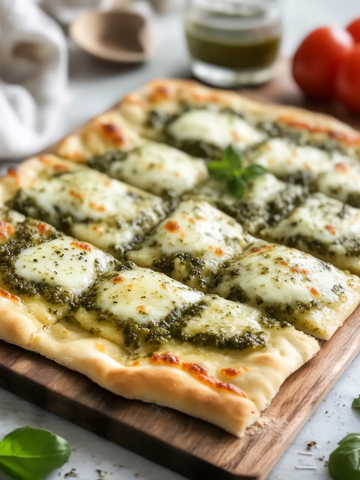 Flatbread Pesto Cheese Pizza