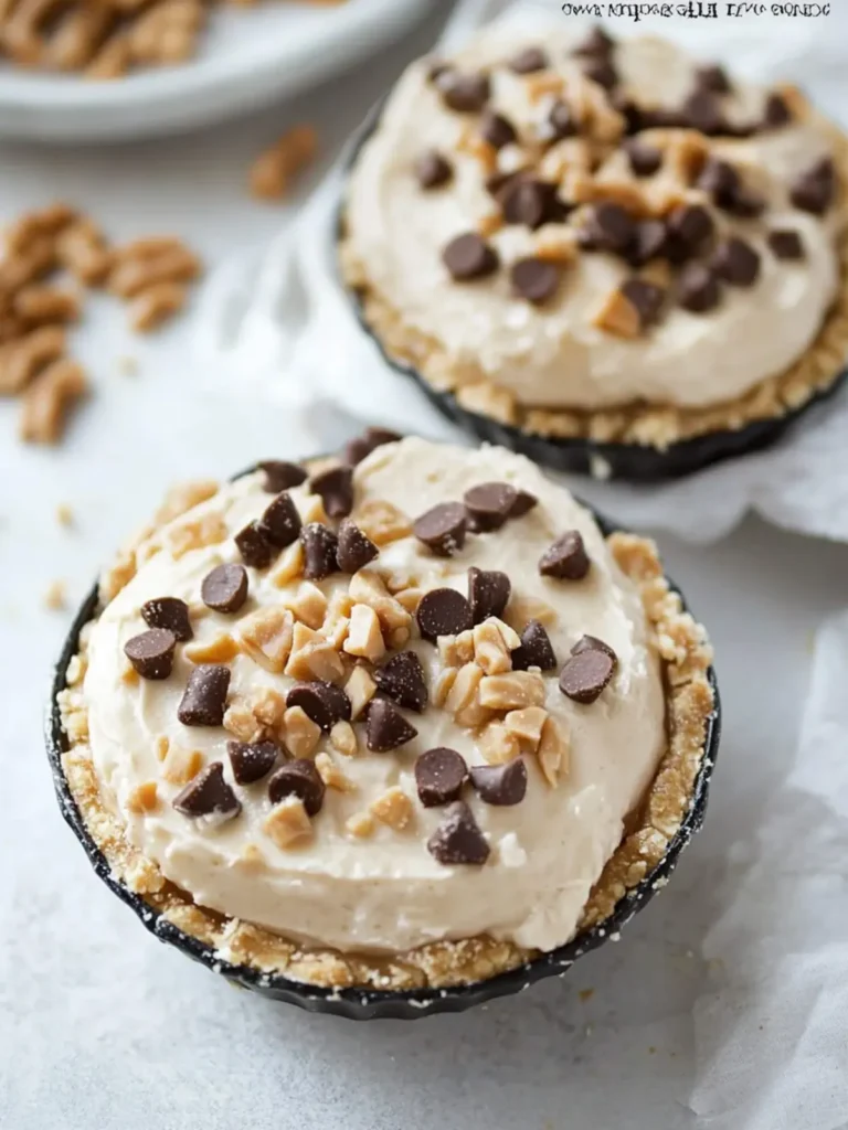 Skinny Frozen Peanut Butter Pies