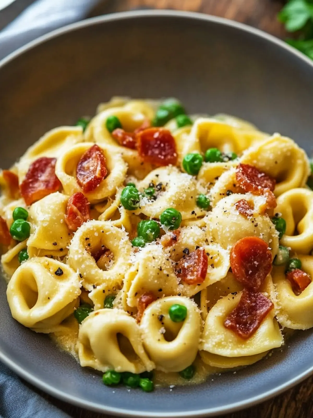 Easy 30-Minute Tortellini Carbonara