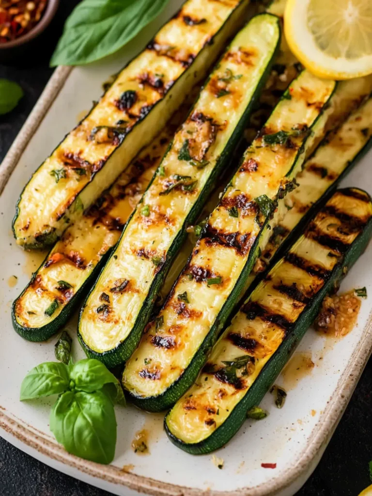 Grilled Zucchini Spears