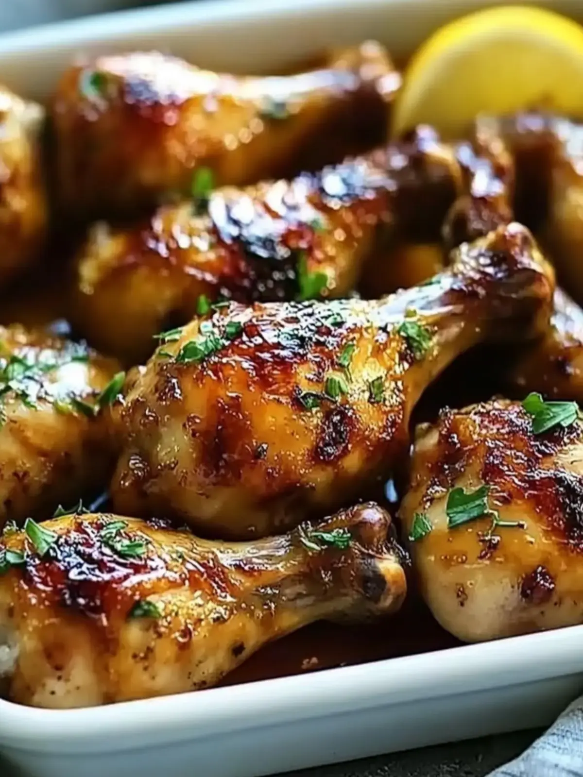 Honey Garlic Baked Chicken Drumsticks