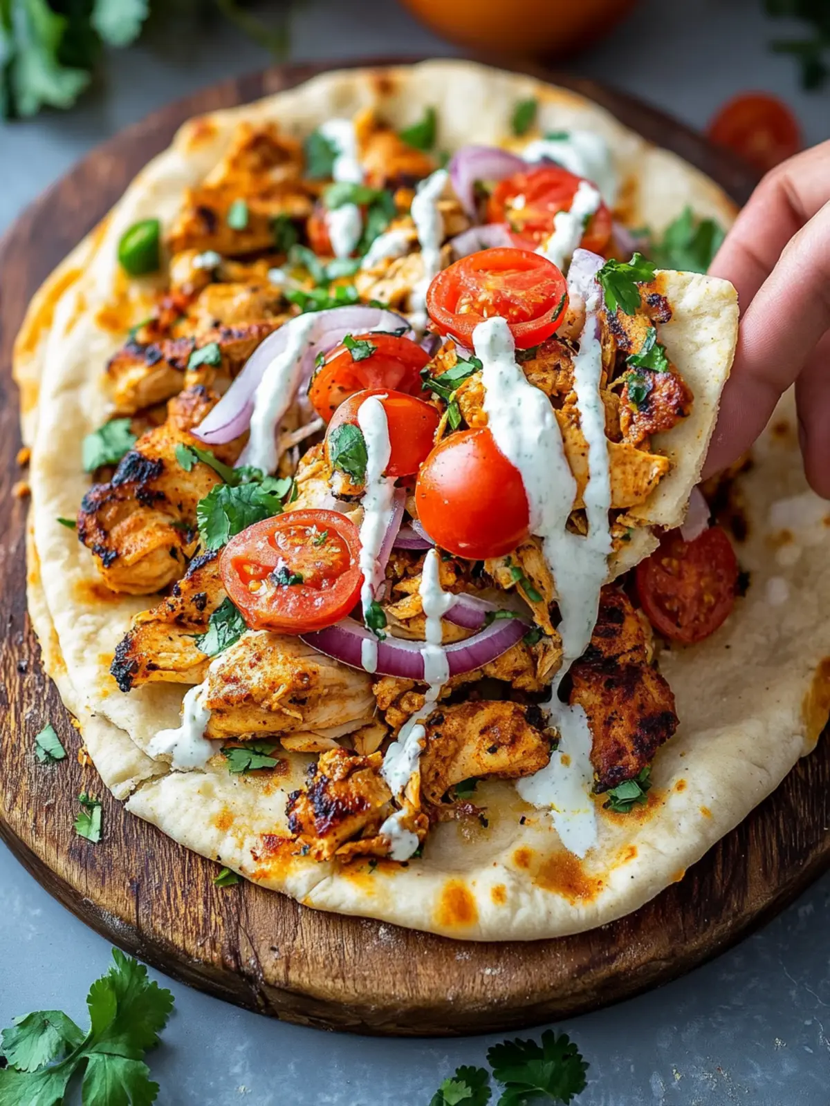 Chicken Shawarma Flatbread