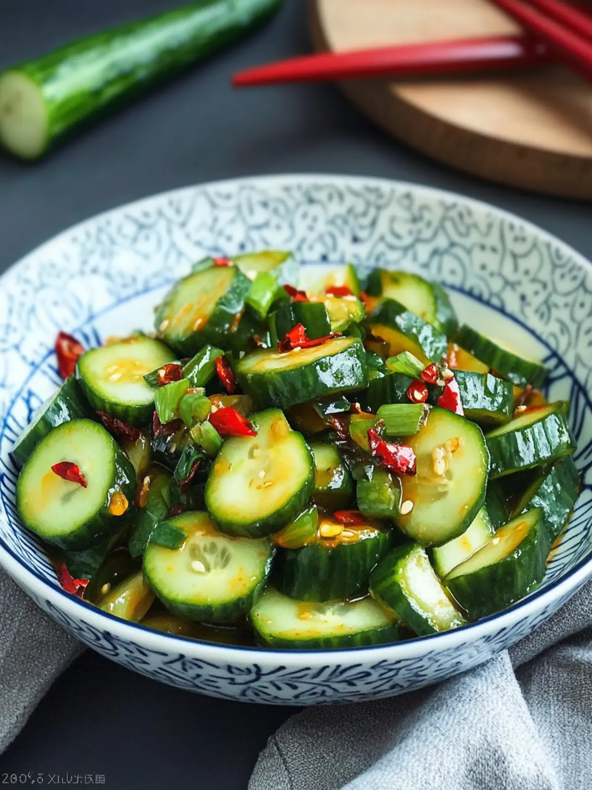 Chinese Spicy Cucumber Salad