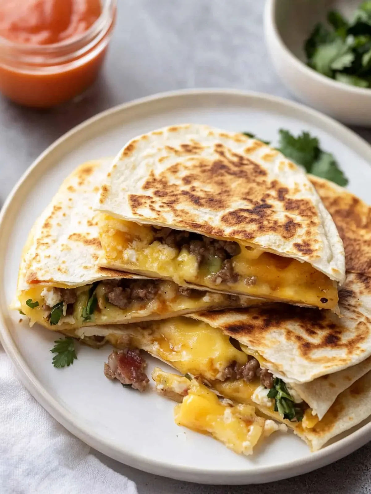 Ultimate Breakfast Quesadillas: Quick, Tasty, and Filling! 2 Breakfast Quesadillas