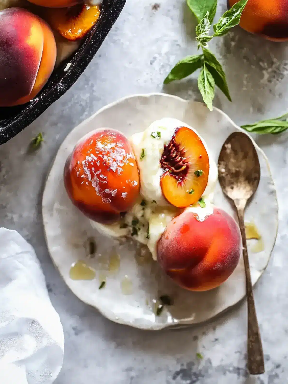 Baked Peaches with Bourbon Crumble That Will Wow Your Tastebuds 2 Baked Peaches