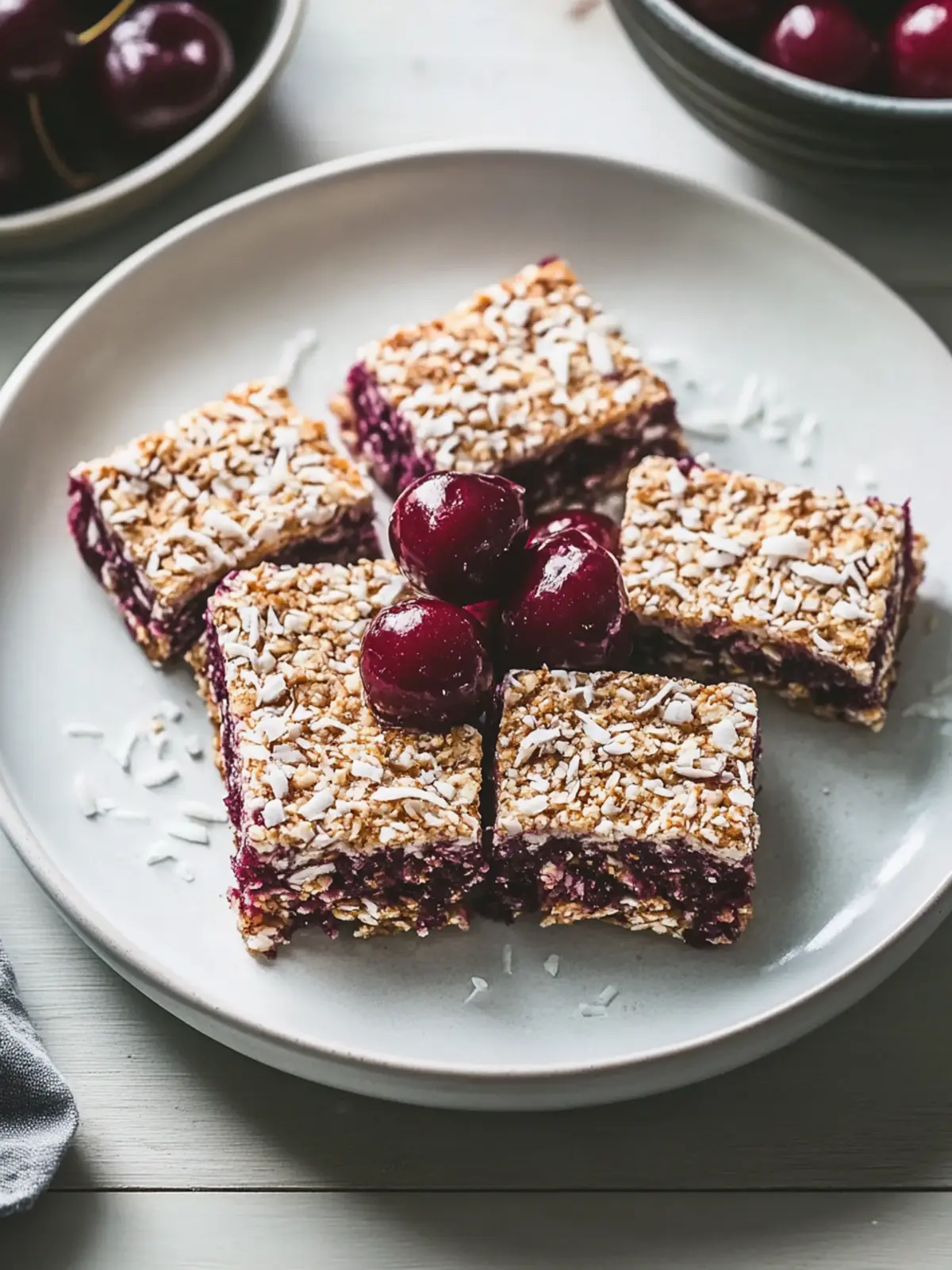 Cherry Coconut Flapjacks: A Sweet, Healthy Breakfast Treat 3 Cherry Coconut Flapjacks