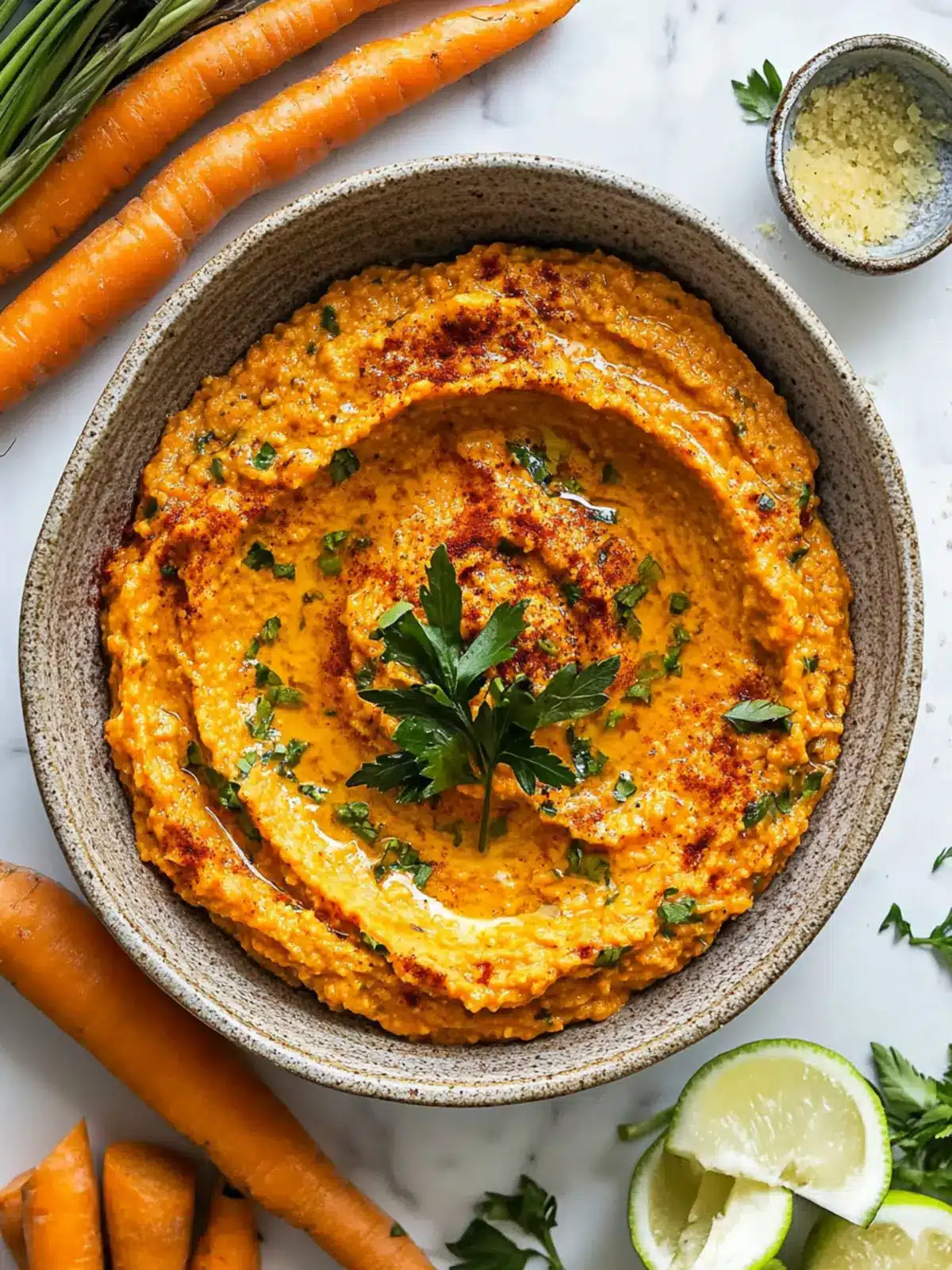Spicy Harissa Carrot Dip: A Flavor Boost for Any Snack! 5 Harissa Carrot Dip