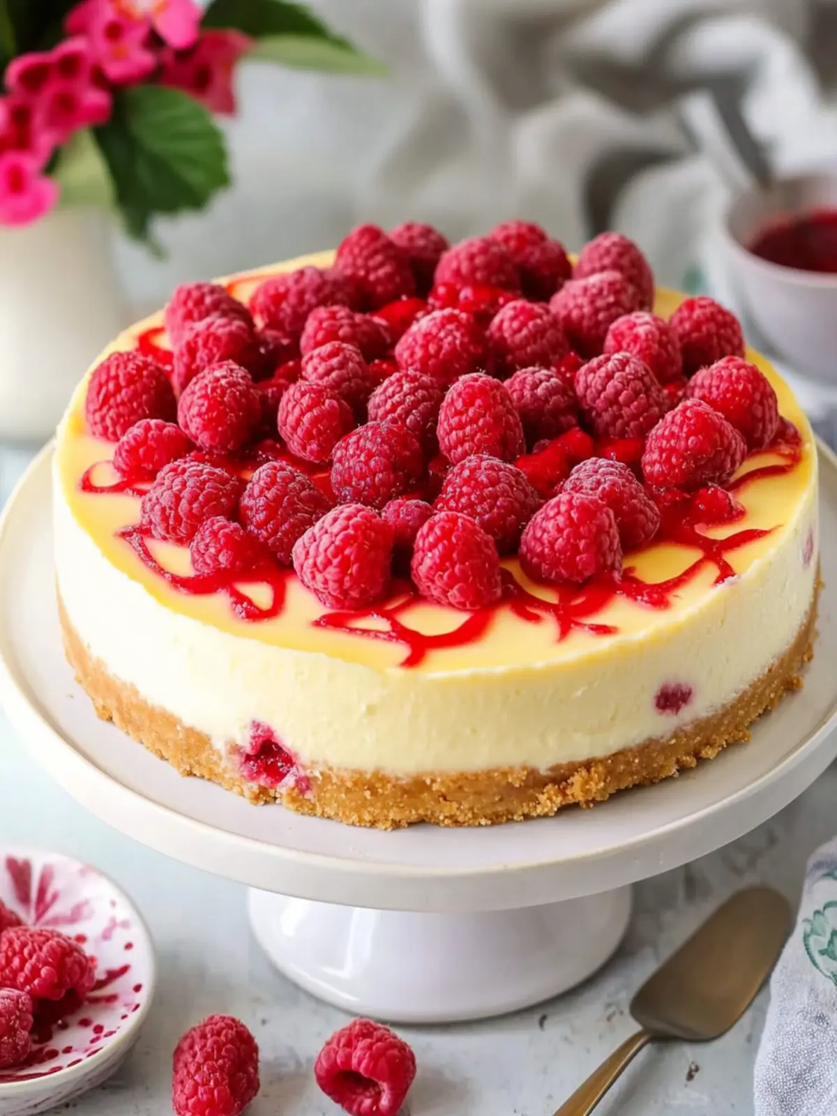 Decadent Raspberry Goat Cheese Cheesecake You’ll Love 2 Raspberry Goat Cheese Cheesecake