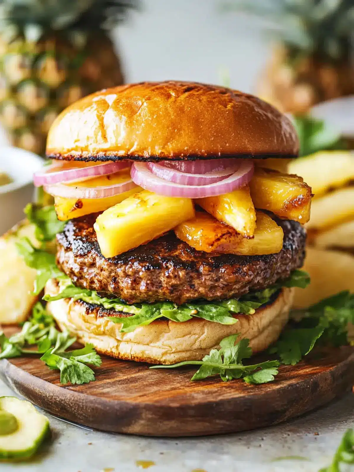 Flavor-Packed Jamaican Jerk Burger with Caramelized Pineapples 5 Jamaican Jerk Burger with Caramelized Pineapples