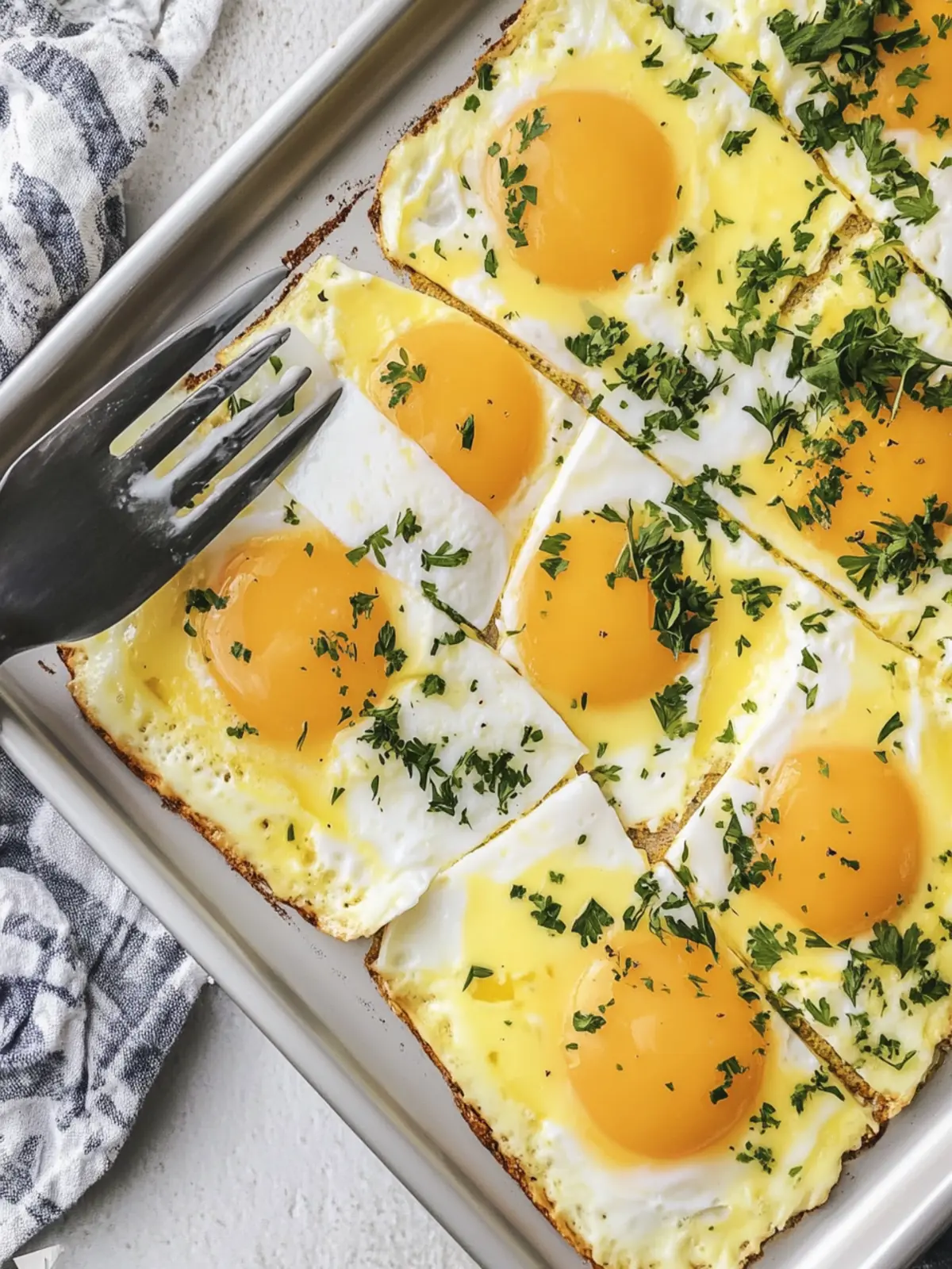 Easy Fluffy Sheet Pan Eggs Recipe for a Cheesy Morning Treat 3 Easy Fluffy Sheet Pan Eggs Recipe