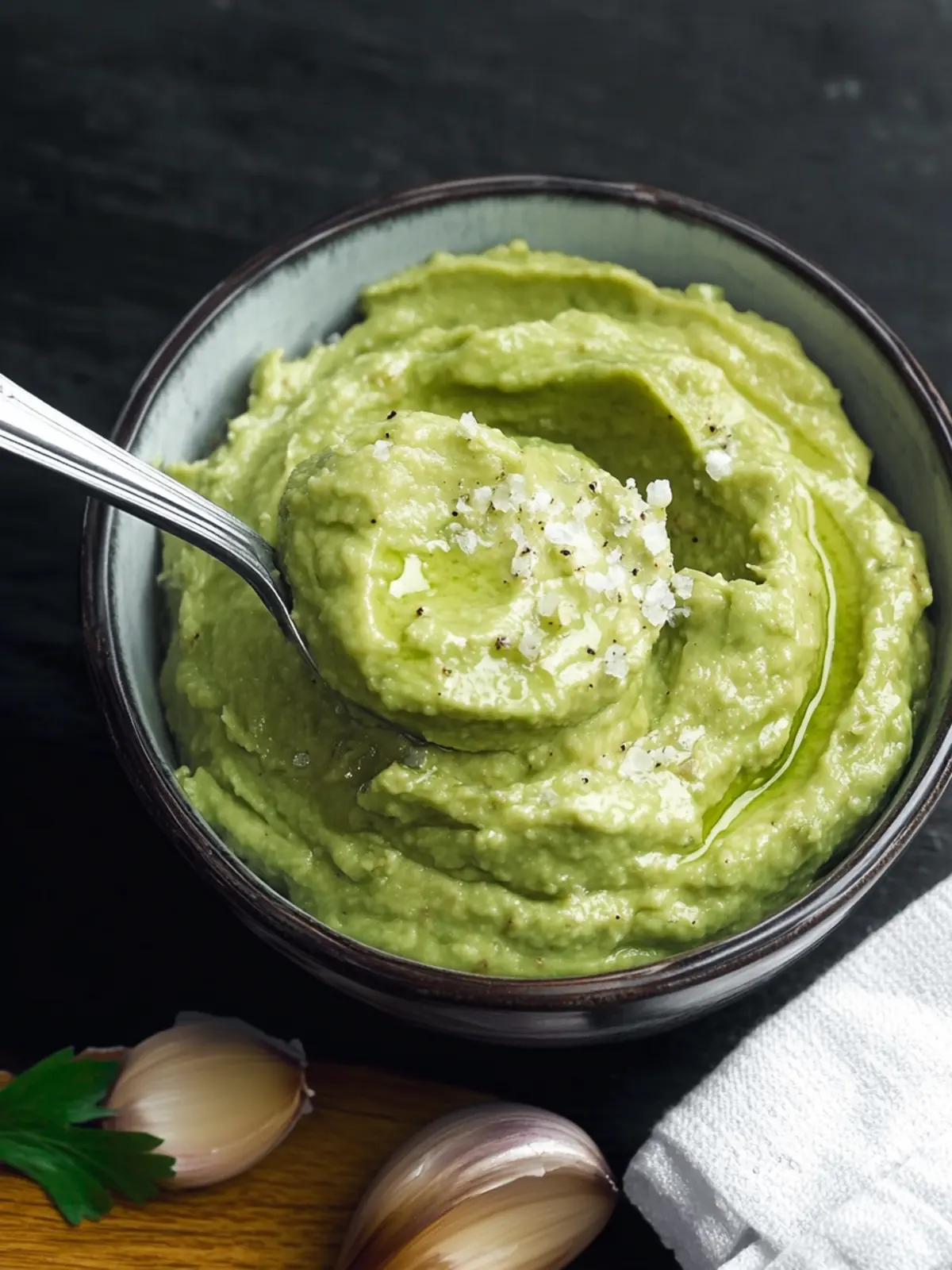 Simple Garlic Avocado Spread